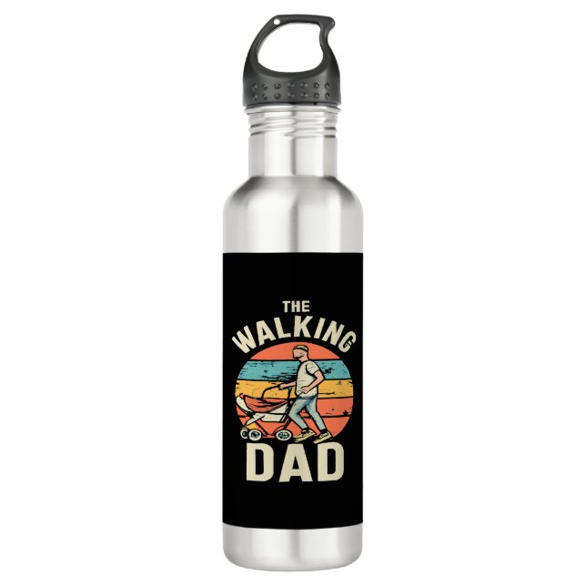 the walking dad 710 ml water bottle (Front)
