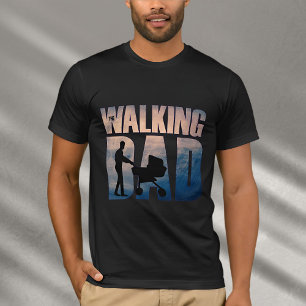 The Walking Dad: Heartwarming Design for Father's T-Shirt