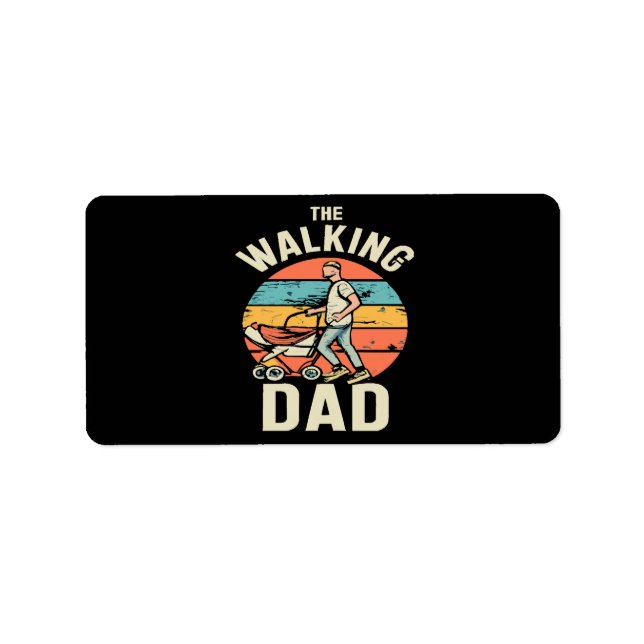 the walking dad label (Front)