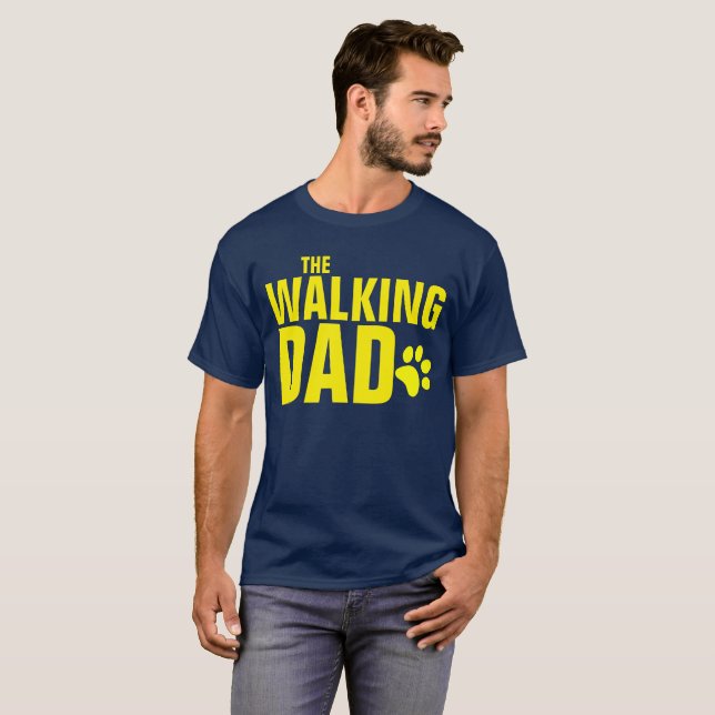 The Walking Dog Dad T-Shirt (Front Full)