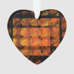 The Wall Abstract Art Acrylic Heart Ornament