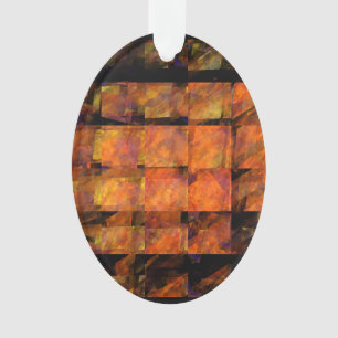 The Wall Abstract Art Acrylic Oval Ornament