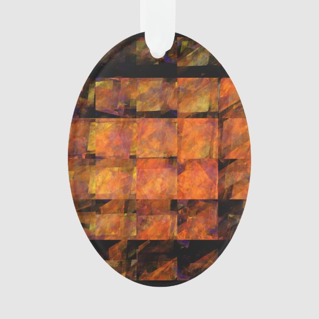The Wall Abstract Art Acrylic Oval Ornament (Front)