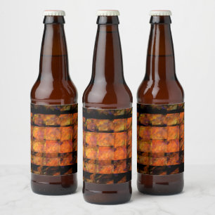 The Wall Abstract Art Beer Bottle Label