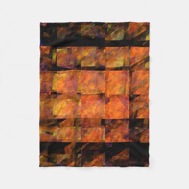 The Wall Abstract Art Fleece Blanket (Front)