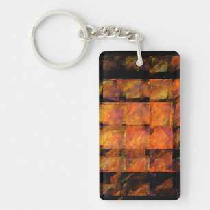 The Wall Abstract Art Key Ring