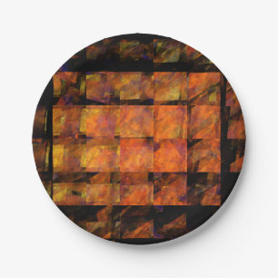 The Wall Abstract Art Paper Plate