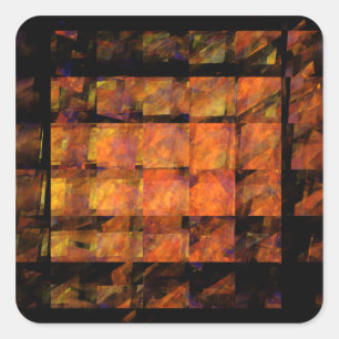 The Wall Abstract Art Square Sticker