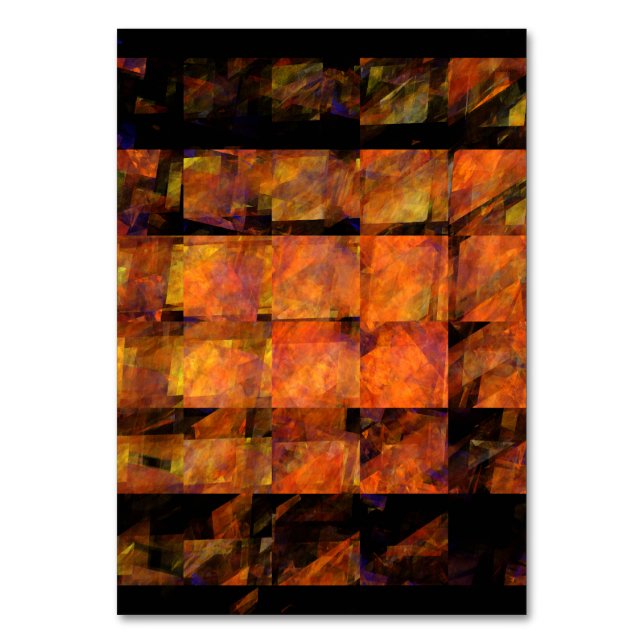 The Wall Abstract Art Table Card (Front)