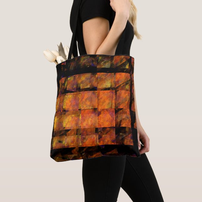 The Wall Abstract Art Tote Bag (Close Up)