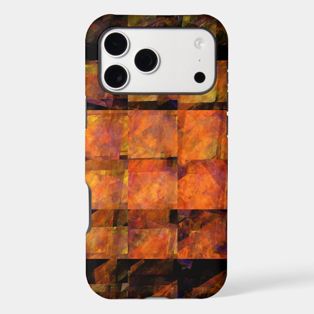The Wall Abstract Geometric Fire Art Modern (Back)