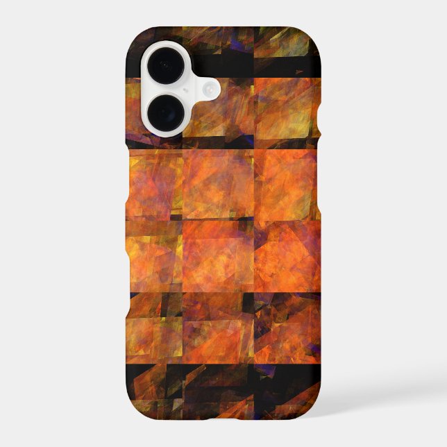 The Wall Abstract Geometric Fire Art Modern (Back)