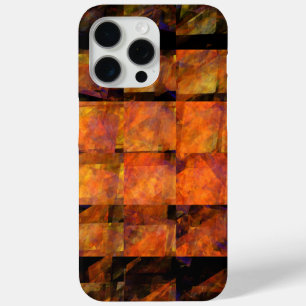 The Wall Abstract Geometric Fire Art Modern iPhone 15 Pro Max Case