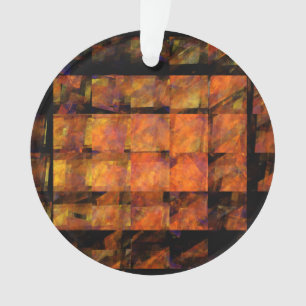 The Wall Abstract Geometric Fire Art Modern Ornament