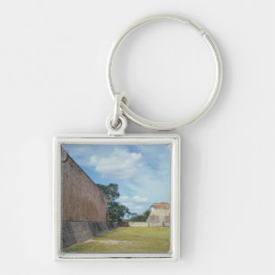 The wall of the Ball Court Key Ring