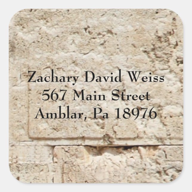 THE WALL Return Address Sticker (Front)