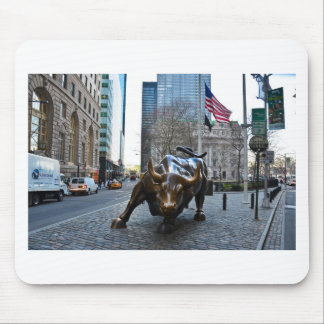 The Wall St Bull Mouse Pad