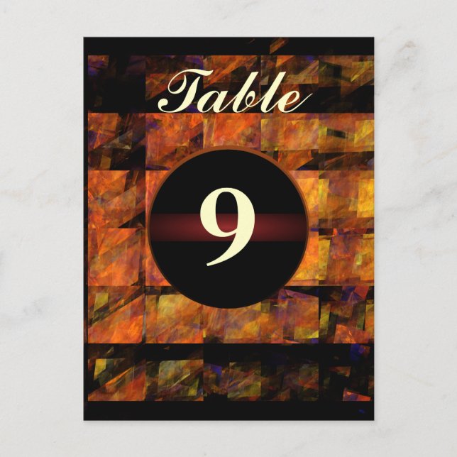 The Wall Table Number Postcard (Front)