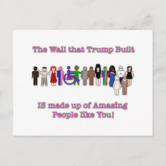 The Wall that Trump Built Postcard