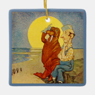 The Walrus and the Carpenter Ceramic Tree Decoration