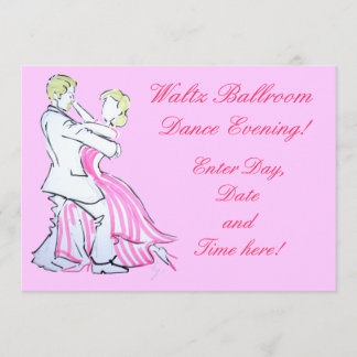 The Waltz Dancers Graphic design Invitation