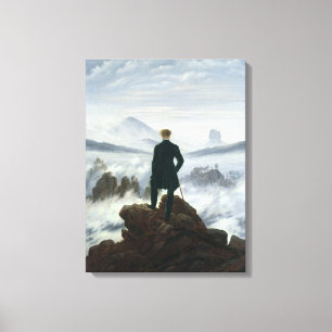 The Wanderer above the Sea of Fog, 1818 Canvas Print