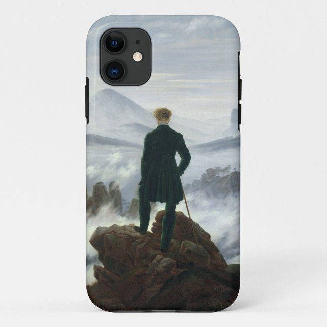 The Wanderer above the Sea of Fog, 1818 Case-Mate iPhone Case (Back)