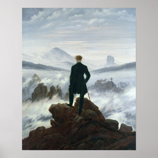 The Wanderer above the Sea of Fog, 1818 Poster (Front)