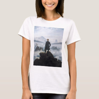 The wanderer above the sea of fog by Caspar David T-Shirt
