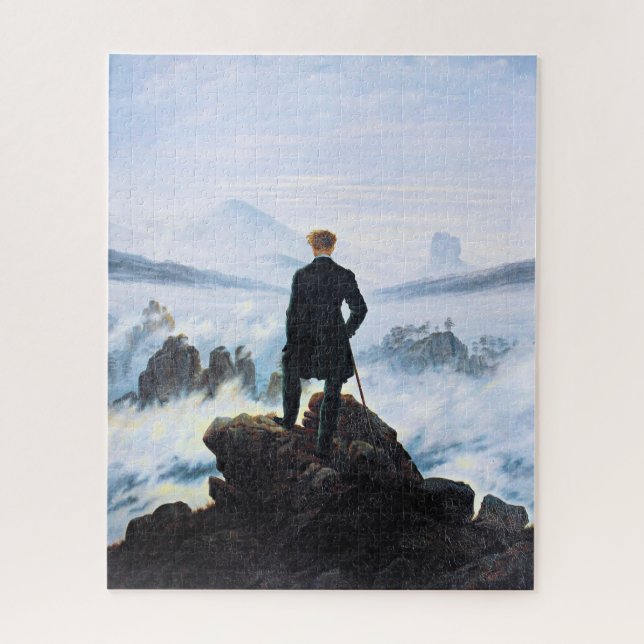 The Wanderer Above the Sea of Fog, fine art Jigsaw Puzzle (Vertical)