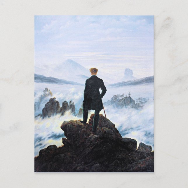 The Wanderer Above the Sea of Fog, fine art Postcard (Front)