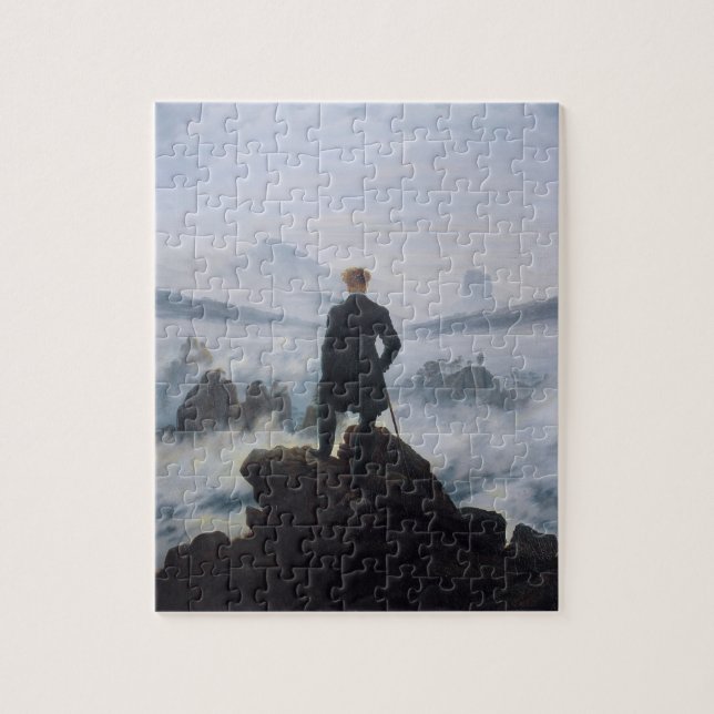 The wanderer above the sea of fog jigsaw puzzle (Vertical)