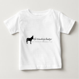 The Wandering Donkeys White Baby Logo T Shirts