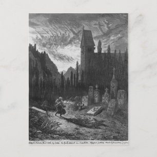The Wandering Jew in the cemetery Postcard