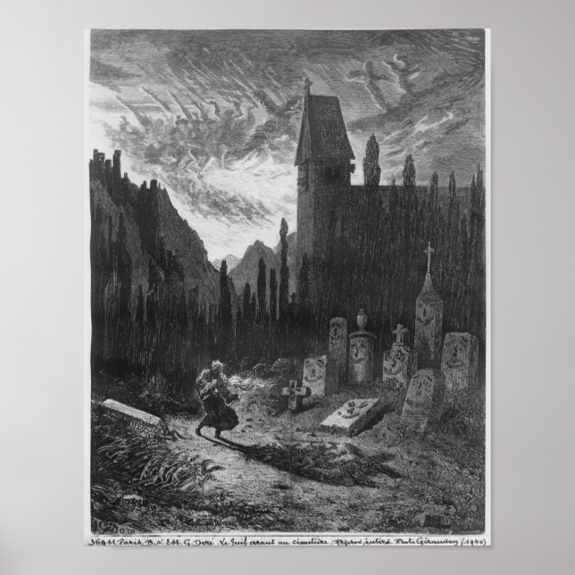 The Wandering Jew in the cemetery Poster (Front)