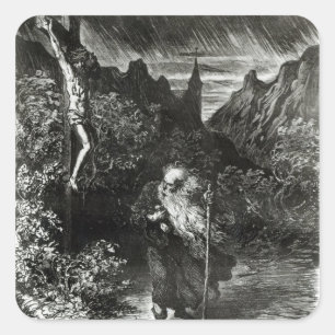 The Wandering Jew Square Sticker