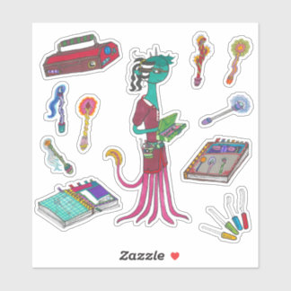 "The Wandmaker" Sticker Sheet by Vyara