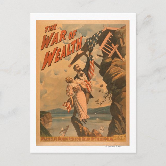 The War of Wealth Theatrical Poster Postcard (Front)