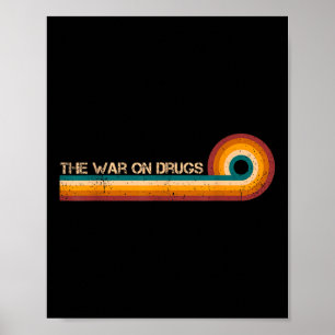 The War On Drugs Retro Stripes Musician Vintage Poster
