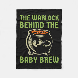The Warlock Behind The Baby Halloween Costume  Fleece Blanket