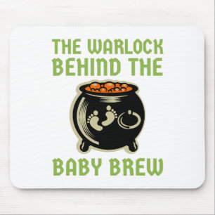 The Warlock Behind The Baby Halloween Costume Mouse Pad