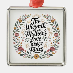 The Warmth Of A Mother's Love Never Fades Metal Ornament