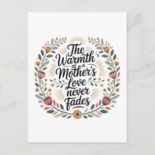 The Warmth Of A Mother's Love Never Fades Postcard