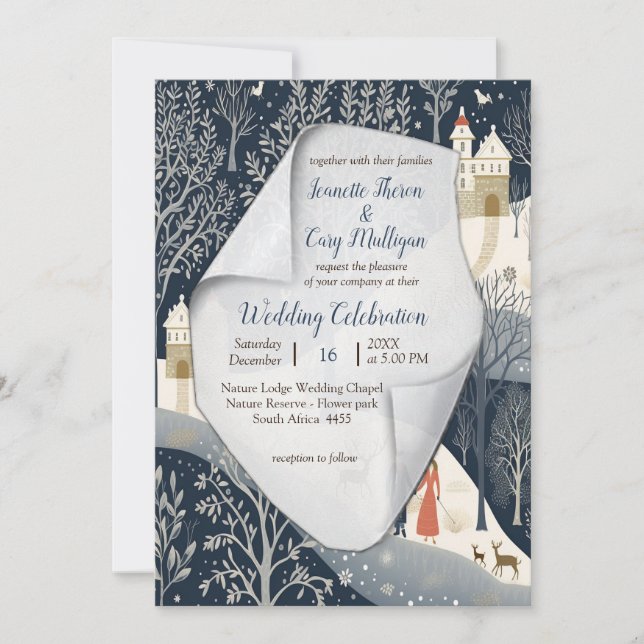 The Warmth of the Sun in the Winter Invitation (Front)