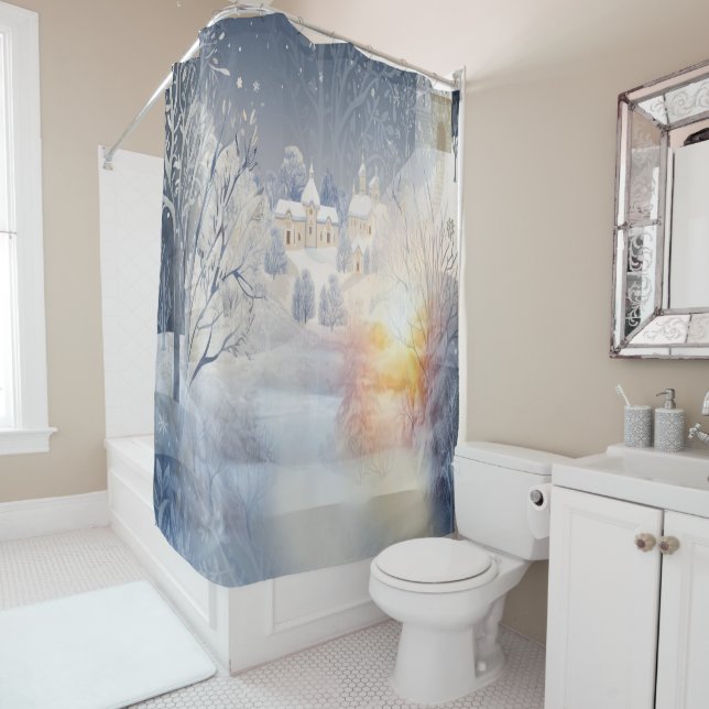 The Warmth of the Sun in the Winter Shower Curtain (In Situ)