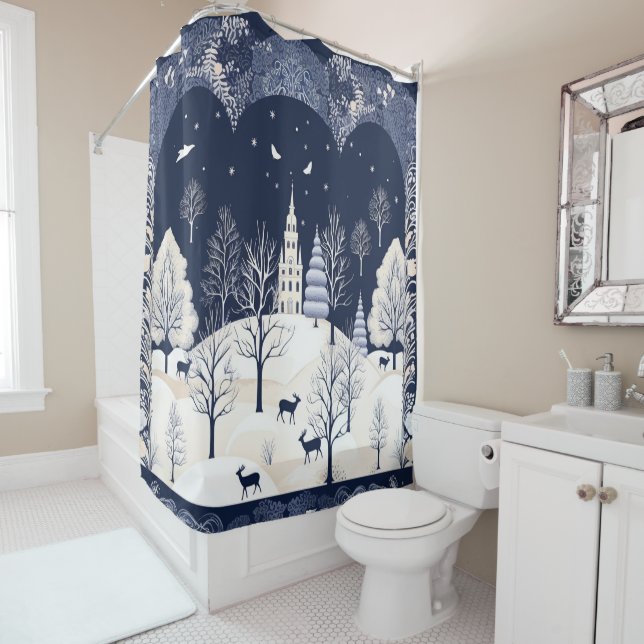 The Warmth of the Sun in the Winter Shower Curtain (In Situ)