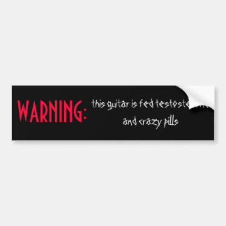 the Warning Bumper Sticker