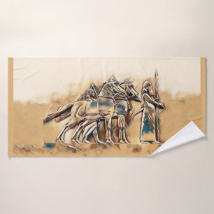 The warrior bath towel set