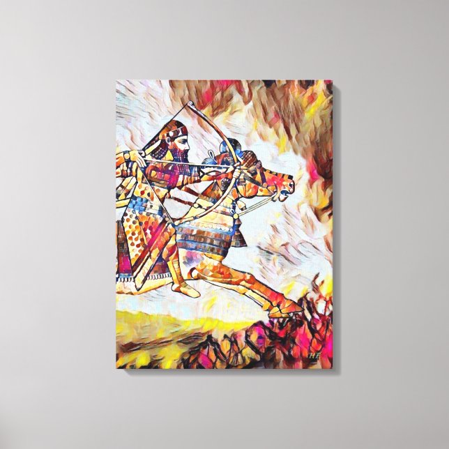 The Warrior Stretched Canvas Print (Front)