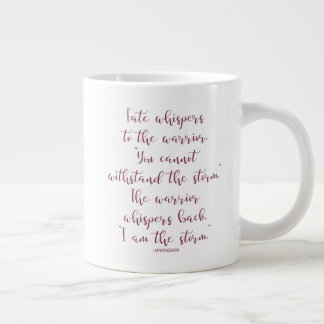 The Warrior Whispers Back Jumbo Mug